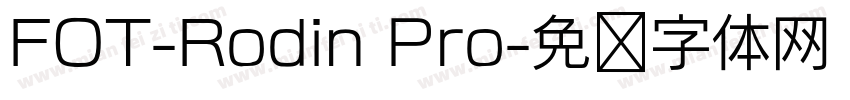 FOT-Rodin Pro字体转换